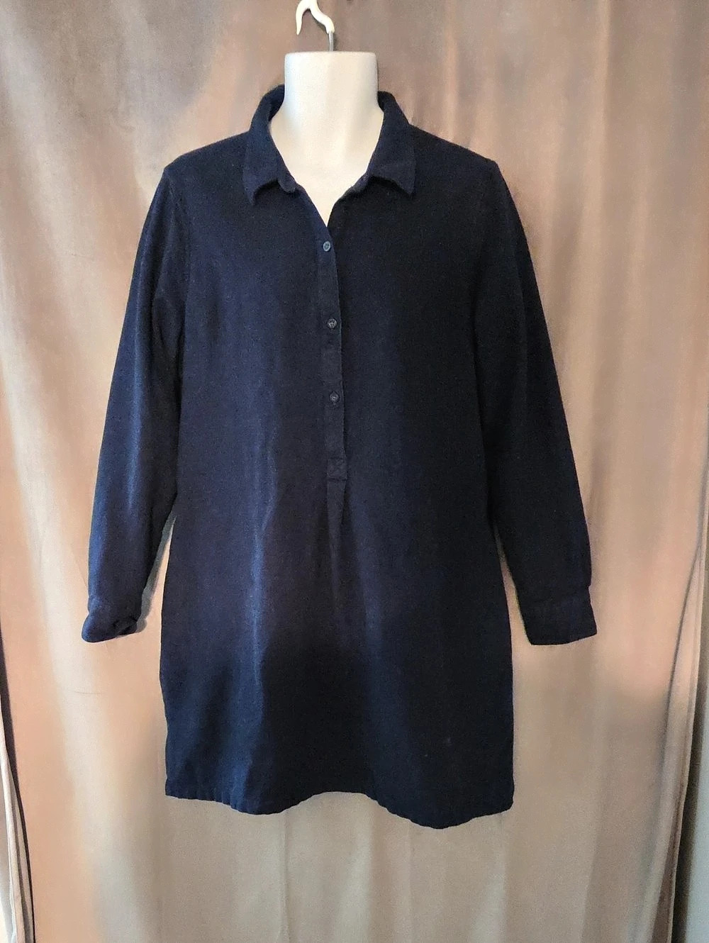 Patagonia Women's Long Sleeve Mini Dress Blue Large